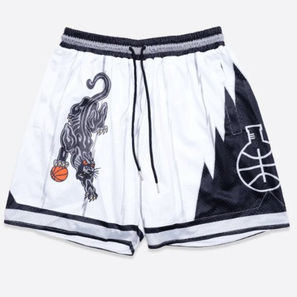 In the Lab Stealth Shorts Men Large White Basketball Drawstring Heavyweight Mesh - Picture 2 of 10